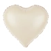 Balon foliowy serce satynowe matowe 18 cali kremowe