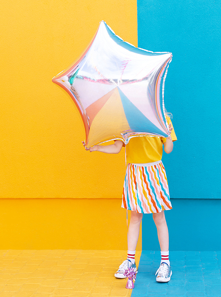 Gwiazdka duża - balon foliowy 70 cm różne kolory