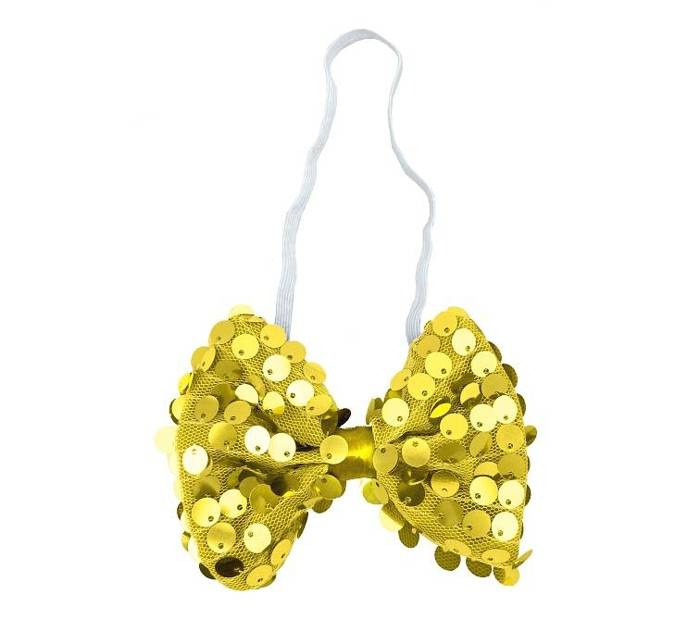 Mucha w cekiny duża 12 x 8 cm na Sylwestra i karnawał