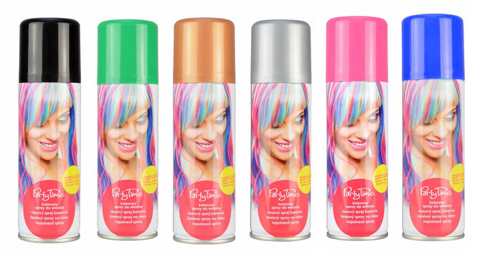 Farba w sprayu do włosów koloryzująca