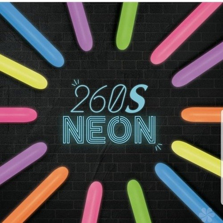 Balony do modelowania 260Q Sempertex 100 szt Mix NEON