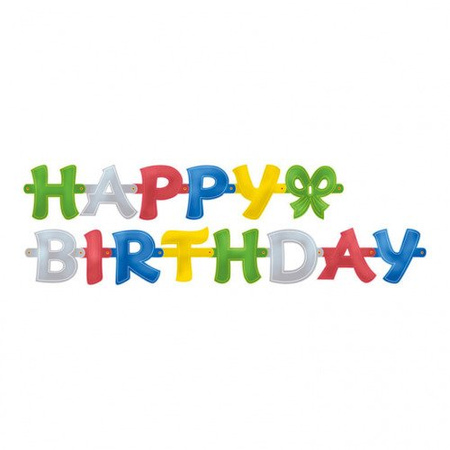 Baner urodzinowy "Happy Birthday" 1,4 m