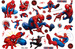 Tatuaże zmywalne/ wodne dla dzieci Spiderman Superbohater mix wzorów