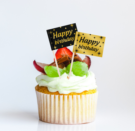 Toppery dekoracyjne, pikery na imprezę Happy Birthday 50 szt.
