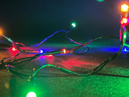 Lampki choinkowe 20 LED - multikolor 200 cm