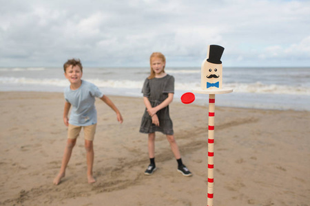 Drewniana Gra zręcznościowa Zrzuć Boba