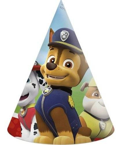 Czapeczki papierowe Psi Patrol 6 szt