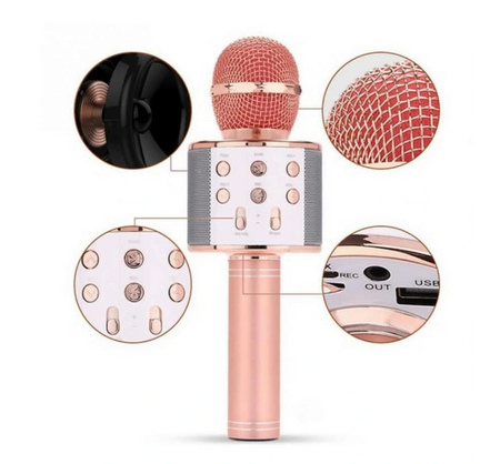 Mikrofon bezprzewodowy KARAOKE Bluetooth + głośnik