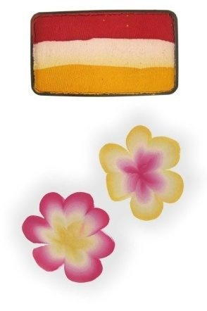 Farby do twarzy Split Cake 3x12g PEARL RED/ WHITE/ YELLOW PartyXplosion