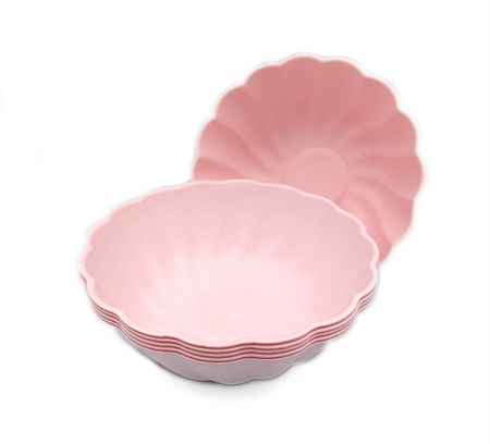 Miseczka miska okrągła Vert Decor 6 szt. różowe