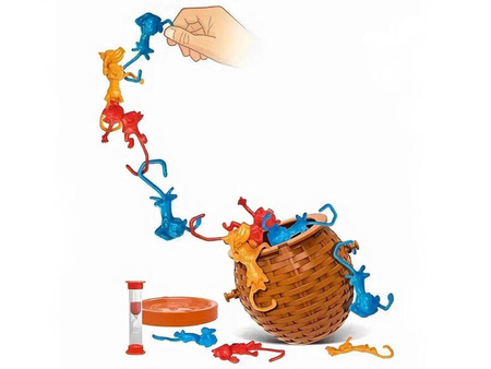 Małpi sznur Gra zręcznościowa Małpki w koszyku Spadające małpki