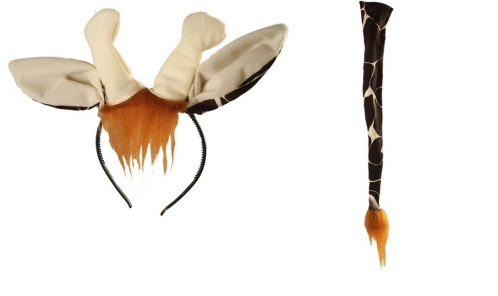 Zestaw ŻYRAFA opaska i ogon