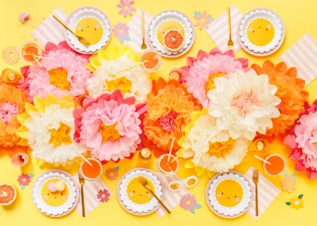 Znaczniki na kieliszki Kwiaty 10 szt.