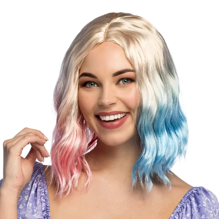Peruka blond różowo niebieska Jenny z Wednesday