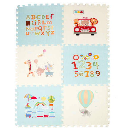 PUZZLE PIANKOWE mata antypoślizgowa 6 elem.