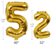 Balon foliowy CYFRA TĘCZOWA 32" 65 cm (na hel)