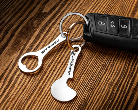 Żeton i otwieracz do wózka na zakupy SHOP MASTER 2 szt.