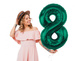 Balon foliowy CYFRA BUTELKOWA ZIELEŃ 85 cm
