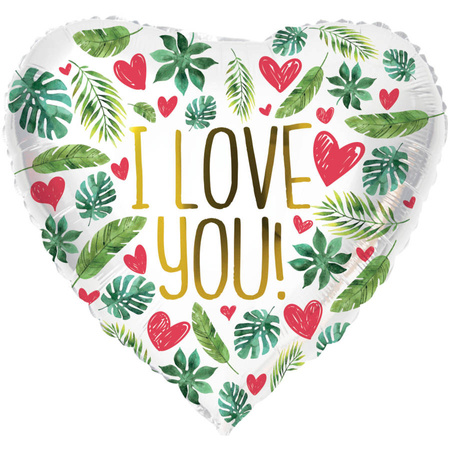 Balon foliowy serce I LOVE YOU 45 cm