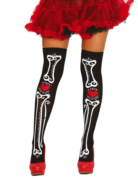 Zakolanówki Pończochy kości i serca