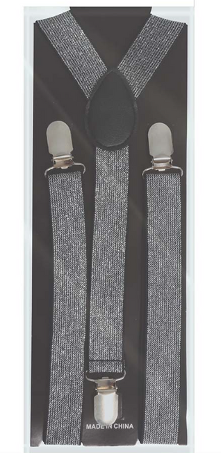 Szelki do spodni brokatowe elastyczne