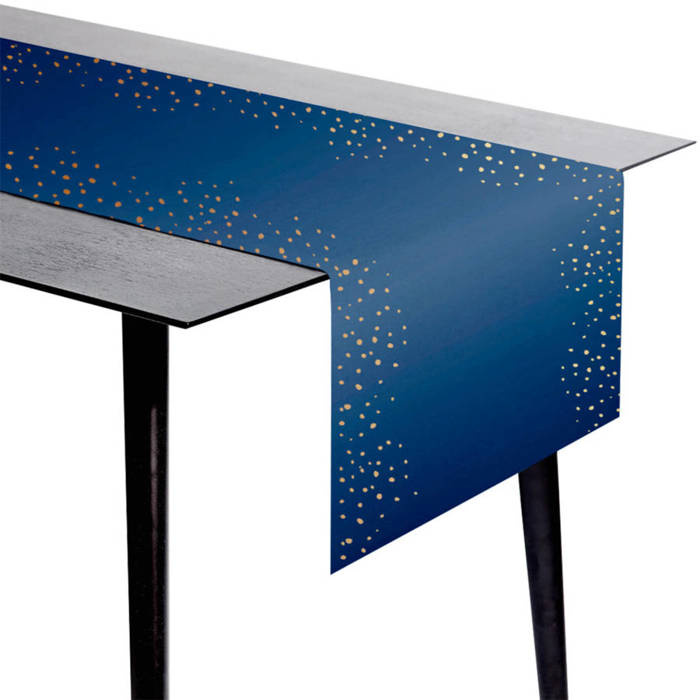 Stylowy obrus bieżnik papierowy True Blue 240x40 cm 