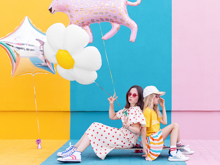 Gwiazdka duża - balon foliowy 70 cm różne kolory