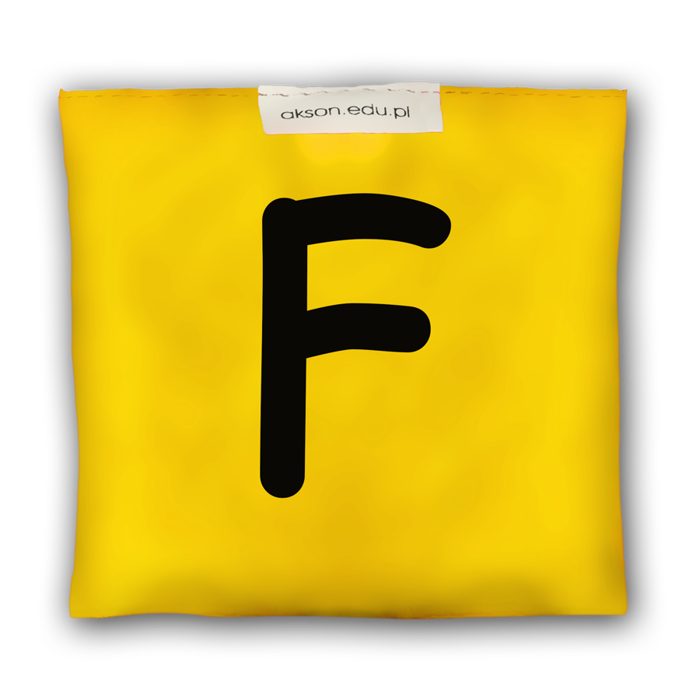 Woreczek gimnastyczny z literką F - szkolny Akson
