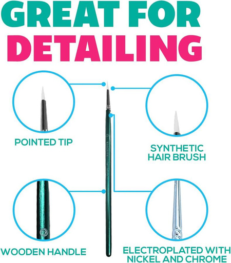 Pędzel do malowania twarzy i ciała KrazeFX - Round 4