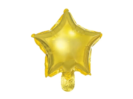 Gwiazdka złota balon foliowy na powietrze 25 cm zestaw 25 szt.
