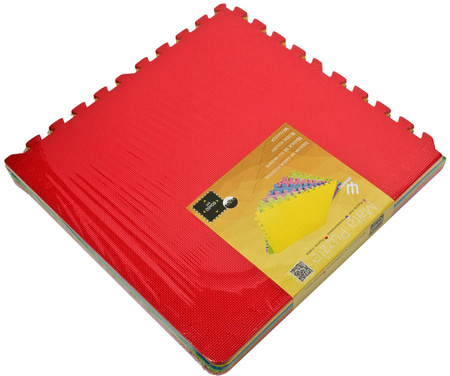 Mata PUZZLE PIANKOWE kolorowe 60x60 EVA 6 szt.10mm