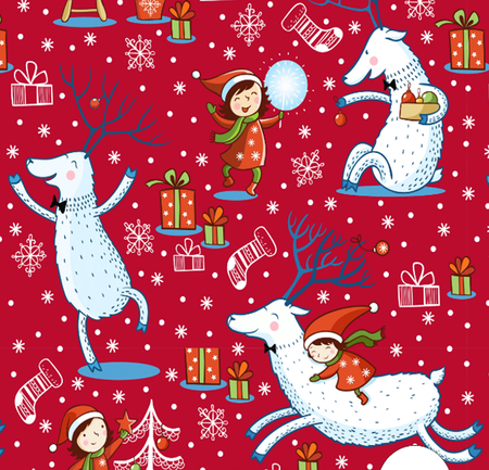 Papier ozdobny do pakowania prezentów Świąteczny Boże Narodzenie mix 200x70 cm (dziecięce)