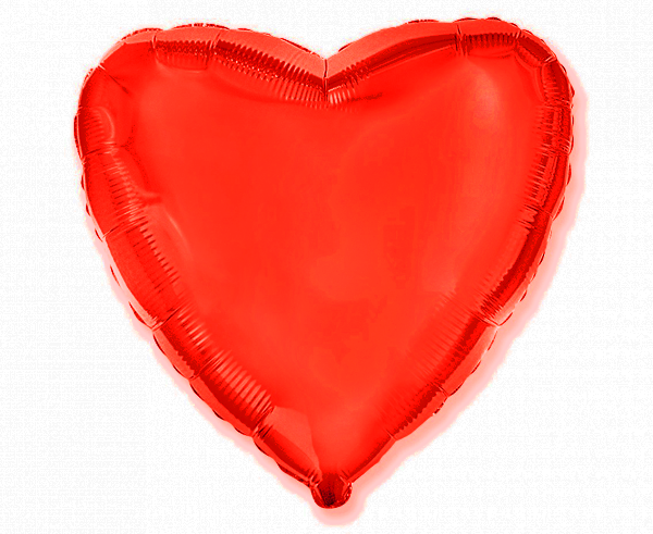 Serce jednokolorowy balon foliowy 18 cali