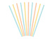 Słomki do picia papierowe PASTELOWE 10 szt. 19,5 cm