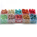 Zestaw koraliki literki mix kolorów 282 sztuki