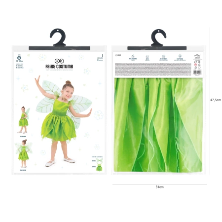 Strój dla dziewczynki Wróżka Dzwoneczek zielony
