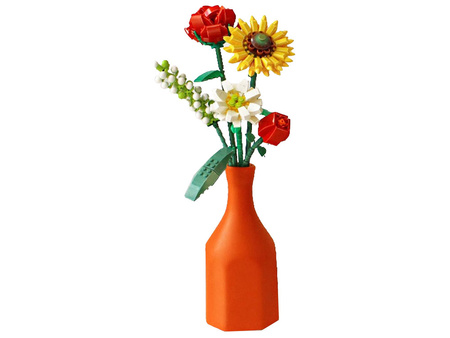 Zestaw klocków Bukiet kwiatów z różą i słonecznikiem 568 elementów