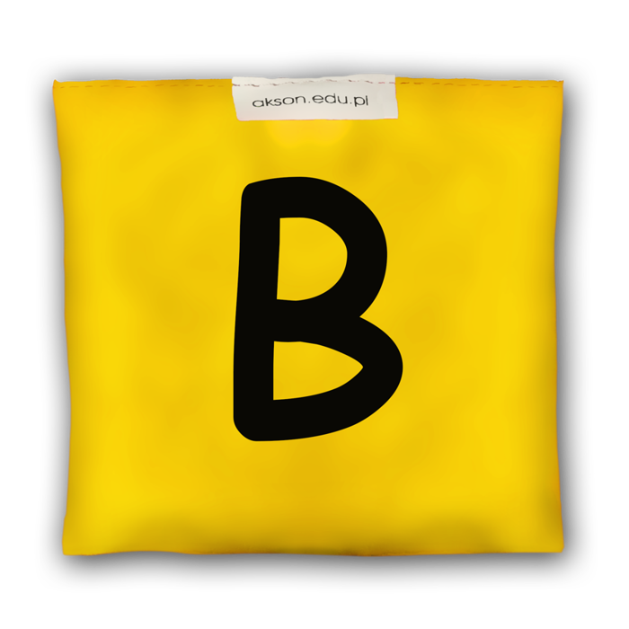 Woreczek gimnastyczny z literką B - szkolny Akson