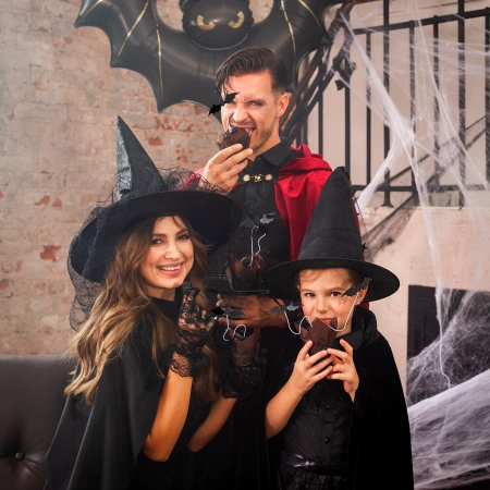 Toppery pikkery na tort Halloween Nietoperze DIY 6 szt.