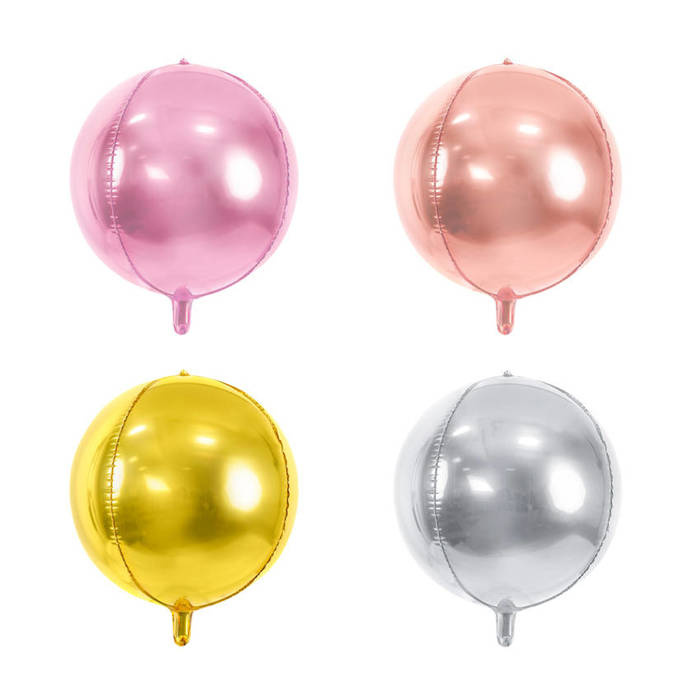 Balon foliowy metalizowany ORBZ 40cm 1 szt.