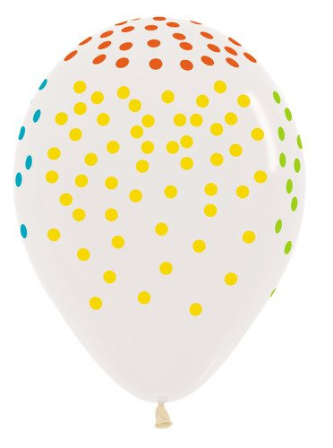 Balony Sempertex Konfetti 12'' 50 szt Neonowe