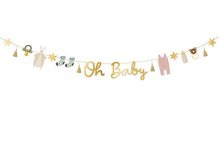 Baner girlanda OH BABY Baby Shower 2,5m