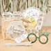 Foto rekwizyty na Baby Shower 10 szt. Seria Botanical