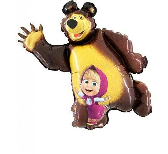 Masha i Niedźwiedź balon foliowy 14''