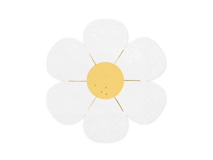 Serwetki papierowe Stokrotki, 16x16.5 cm, zestaw 12 szt.