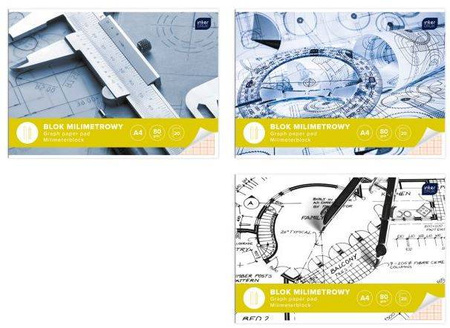 Papier milimetrowy blok A4 20 kartek
