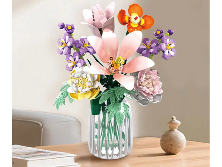 Zestaw klocków Bukiet kwiatów polnych z lilią 563 elementy