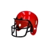 Kask futbolisty futbol amerykański Rugby czerwony
