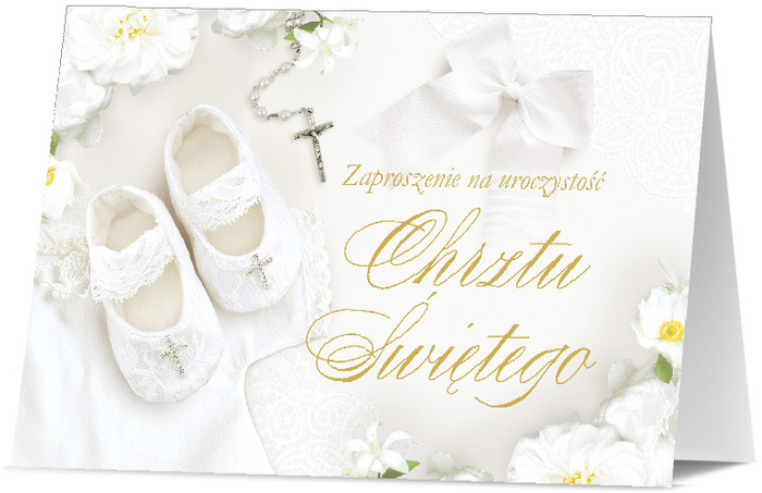Zaproszenie na Chrzest Święty 1 szt.