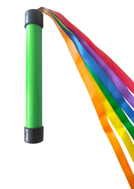 RÓŻDŻKA gimnastyczna ze wstążkami 6 szt.